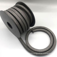 Black Expanded water pump seal Graphite Gland Packing With PTFE